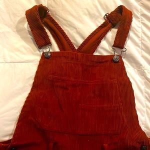 NWT BURNT RED BY TOGETHER CORDUROY OVERALLS 🍁